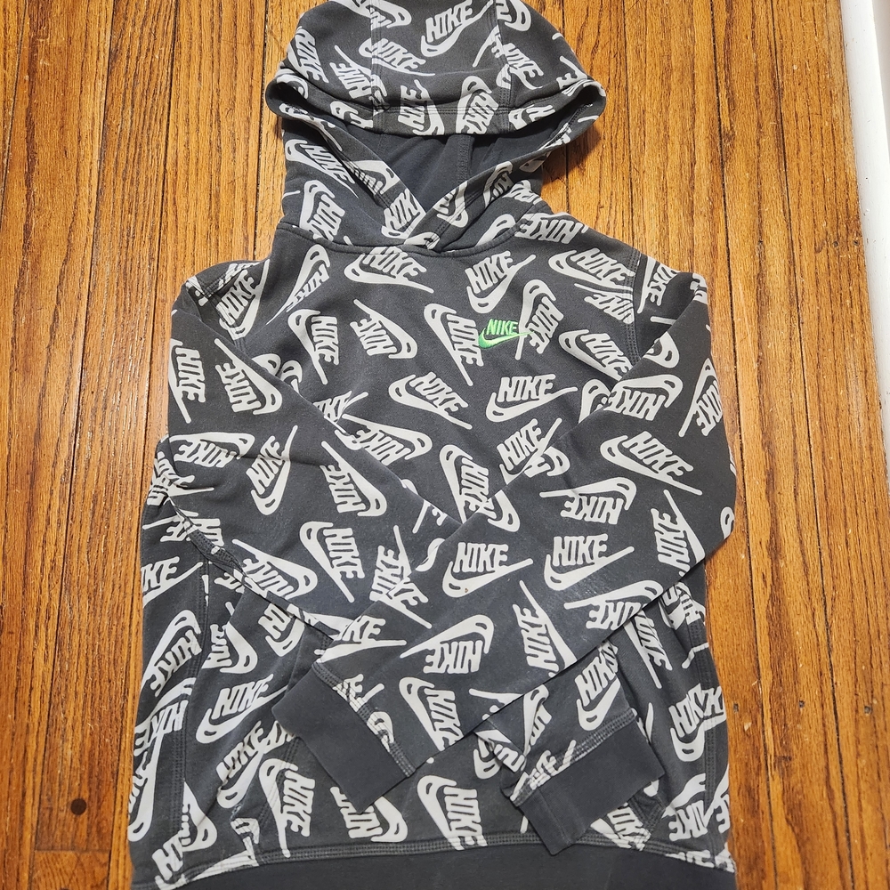 Nike Gray Logo Hoodie